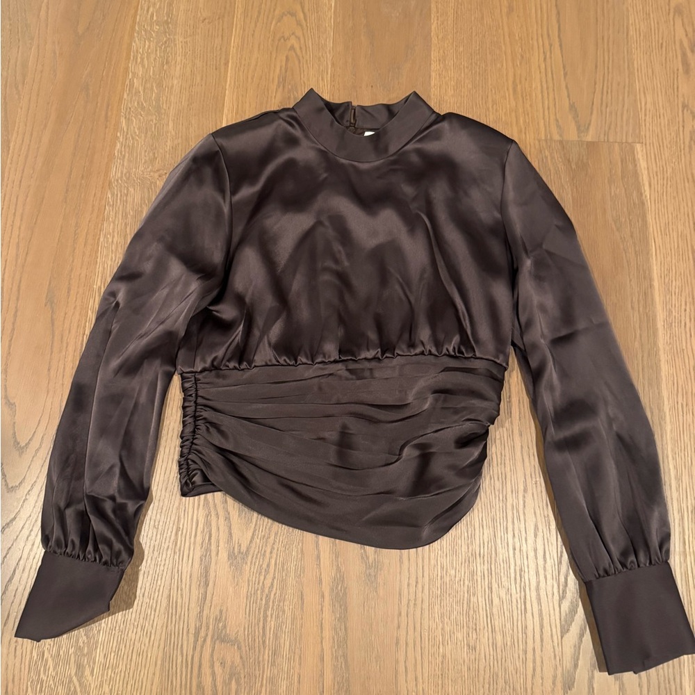 Aritzia silk blouse